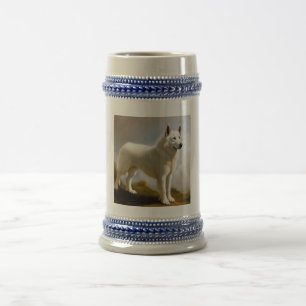 Jarra De Cerveza Perro Berger Blanc Suisse