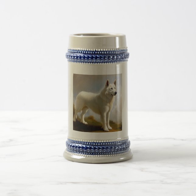 Jarra De Cerveza Perro Berger Blanc Suisse (Centro)