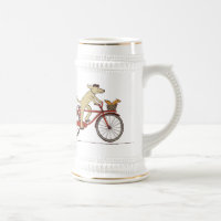 Perro Ciclista con Amigo Ardilla - Arte de Animale