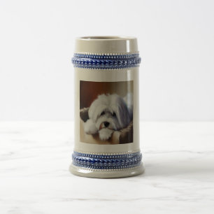 Jarra De Cerveza Perro Coton de Tulear