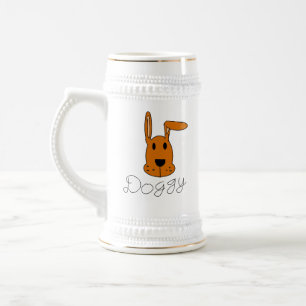 Jarra De Cerveza Perro marrón en