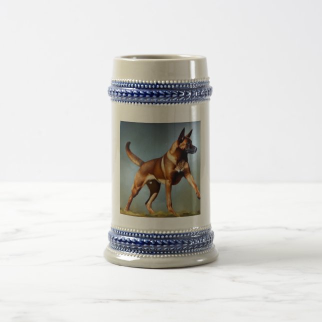 Jarra De Cerveza Perro pastor belga de Malinois (Centro)