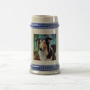 Jarra De Cerveza Perro suave de Collie