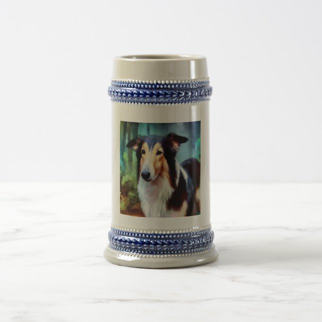Jarra De Cerveza Perro suave de Collie (Centro)
