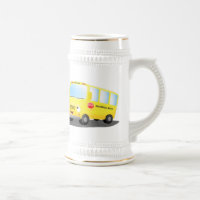 Personalizado de autobús escolar alegre y amarillo