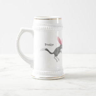 Jarra De Cerveza Personalizado de bilby australiano feliz