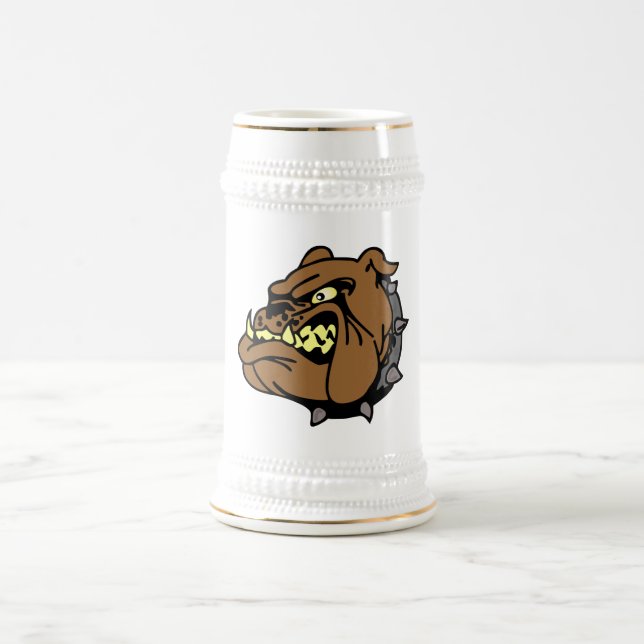 Jarra De Cerveza Personalizado de Bulldog en inglés (Centro)