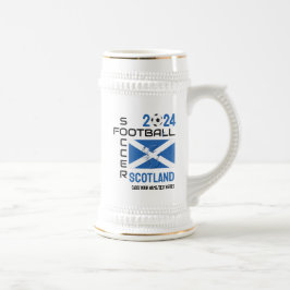 Jarra De Cerveza Personalizado DE Fútbol DE ESCOCIA 2024 CUALQUIER 