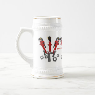 Jarra De Cerveza Personalizado de humor de herramientas monstruosas