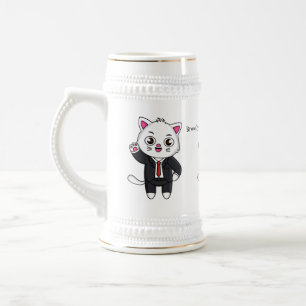 Jarra De Cerveza Personalizado de traje de negocios