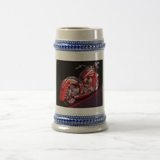 Jarra De Cerveza Personalizado Stein del diseño de Motorcyle