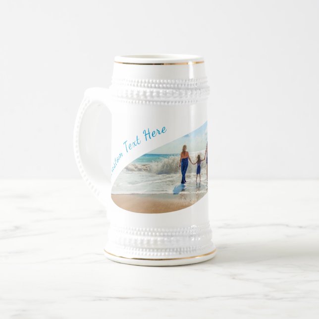 Jarra De Cerveza Personalizado Tu Beer Fotográfica Stein Gift Perso (Anverso izquierdo)