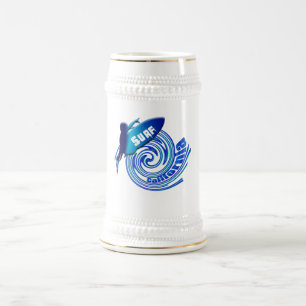 Jarra De Cerveza Personas que practica surf californianas de