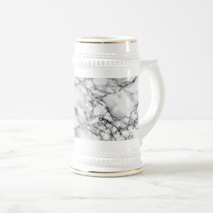 Jarra De Cerveza Piedra de mármol blanco -