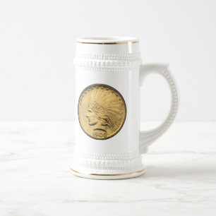 JARRA DE CERVEZA PIEZA DE ORO DE $10