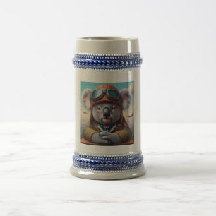 Jarra De Cerveza Piloto de avión de Koala