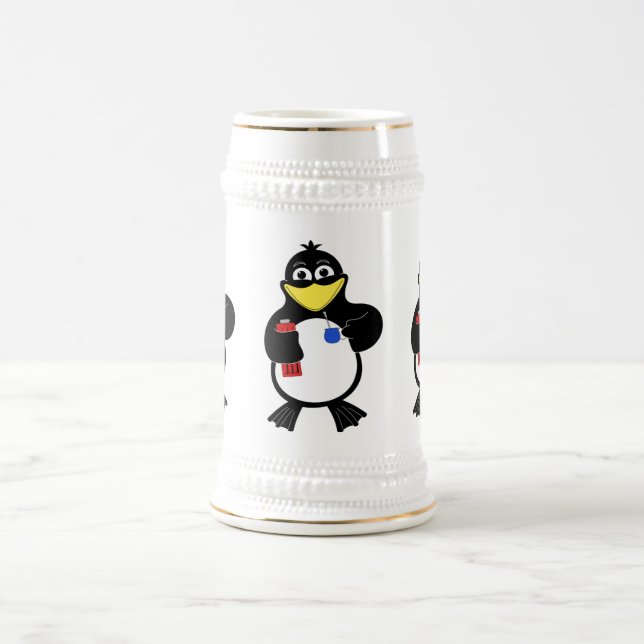Jarra De Cerveza pingüino personalizado (Centro)
