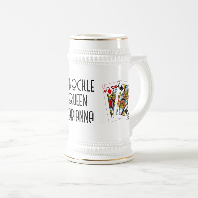 Jarra de cerveza Pinochle Queen (Anverso derecho)