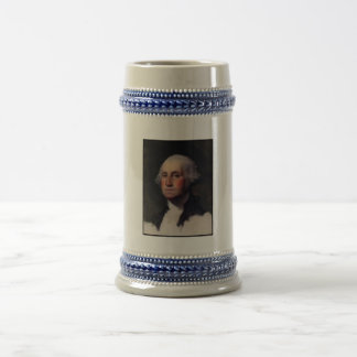Jarra De Cerveza Pintura del Presidente estadounidense George Washi