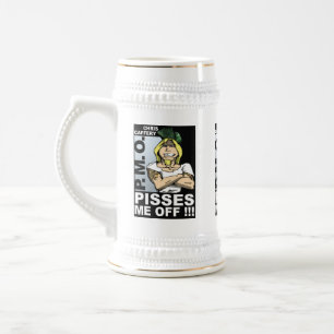Jarra De Cerveza Pisses Me Off Beer Stein - Una imagen