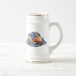 Jarra De Cerveza Pitbull Terrier americano