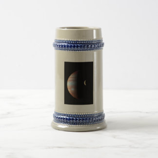 Jarra De Cerveza Planeta Gigante Gaseoso Júpiter y Luna Galileana I