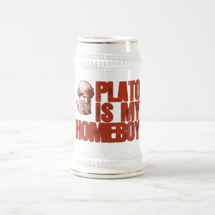 Jarra De Cerveza Platón es mi Homeboy