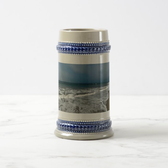 Jarra De Cerveza Playa Santa Mónica en otoño. (Centro)