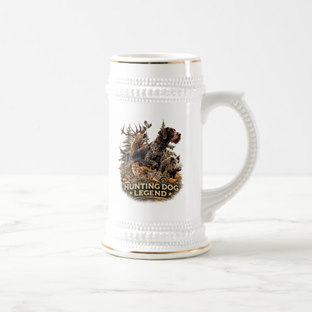 Jarra De Cerveza Pointer alemán de pelo duro (Derecha)