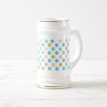 Polka dot pastel mug 650 ml