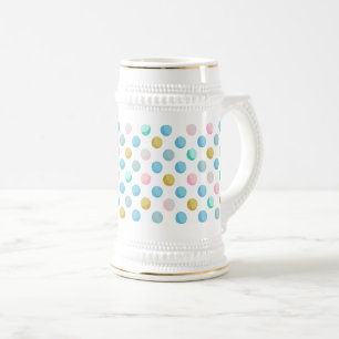 Jarra De Cerveza Polka dot pastel mug 650 ml