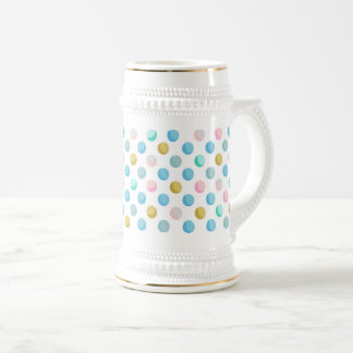 Jarra De Cerveza Polka dot pastel mug 650 ml