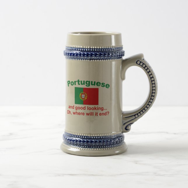 Jarra De Cerveza Portugués apuesto (Derecha)