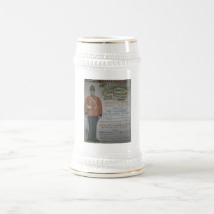 Jarra De Cerveza Poster real 1890 del reclutamiento de los