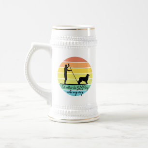 Jarra De Cerveza Prefiero estar con mi suplicio de perro