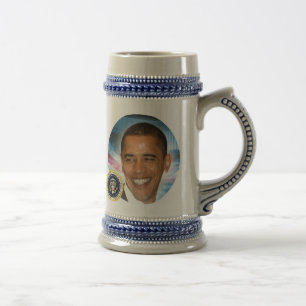 Jarra De Cerveza Presidente Obama Commemorative Stein