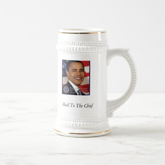 Jarra De Cerveza Presidente Obama Mug (Derecha)