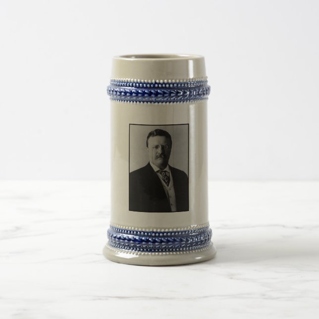 Jarra De Cerveza Presidente Theodore Roosevelt Retrait Beer Stein (Centro)