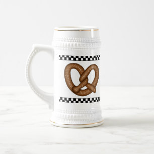 Jarra De Cerveza Pretzel Ceramic Stein