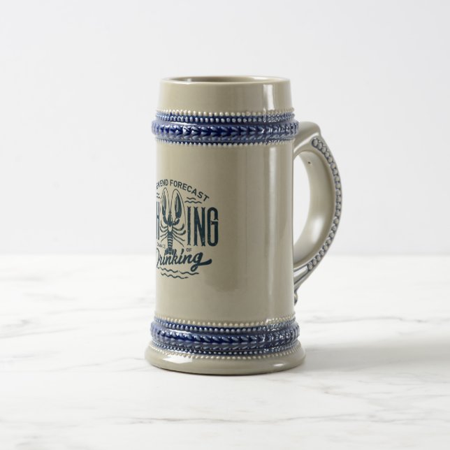 Jarra De Cerveza "Previsión de fin de semana" Beer Stein (Anverso derecho)