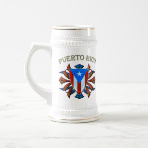 Jarra De Cerveza Puerto Rico - escudo