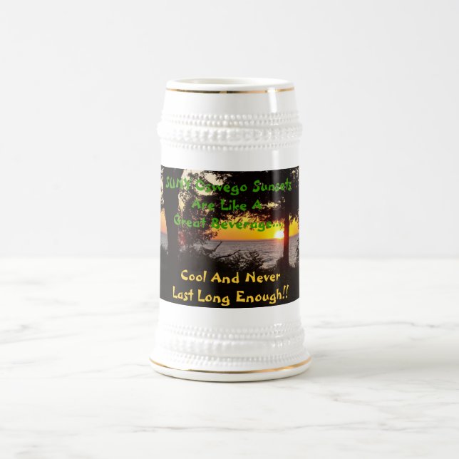 Jarra De Cerveza Puesta del sol Stein (Centro)