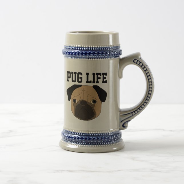 JARRA DE CERVEZA PUG LIFE BEER STEIN (Derecha)