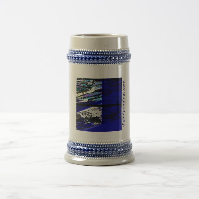 Jarra De Cerveza Punto com Stein de las pinturas de Digitaces (Centro)