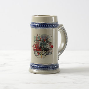 Jarra De Cerveza punto de referencia de big ben bus london