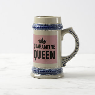 JARRA DE CERVEZA QUARANTINE QUEEN BEER STEINS PARA ELLA