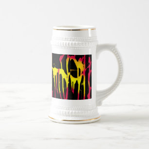 Jarra De Cerveza quemadores y espuelas y estaño de cerveza bacanal