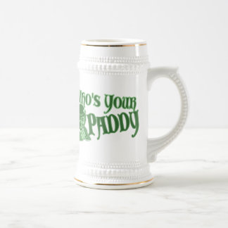 Jarra De Cerveza Quién es tu Paddy Mugs