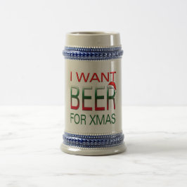 Jarra De Cerveza quiero cerveza para christmasbeer stein