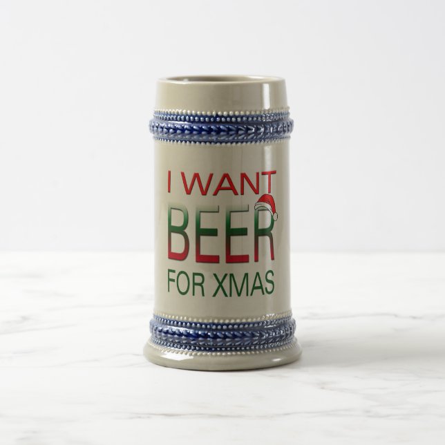 Jarra De Cerveza quiero cerveza para christmasbeer stein (Centro)